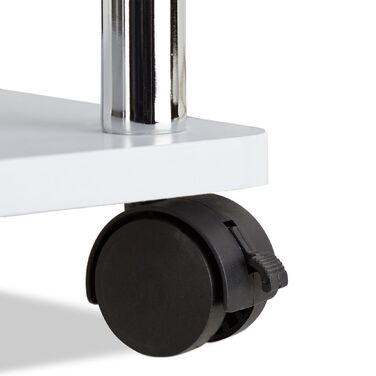 Зручний приставний столик Relaxdays на коліщатках з двома ящиками