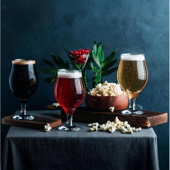 Набір келихів для пива Glasmark KROSNO 1992 Biertulpen 6 шт, 500 мл - для Pils, Stout, коктейлів, придатні для мийки в посудомийній машині