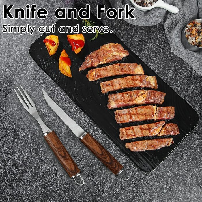 Набір гриля з нержавіючої сталі на 38 предметів, кейс для гриля, подарунок для чоловіків, повний набір інструментів для барбекю, високоякісний набір для гриля для відпочинку на відкритому повітрі