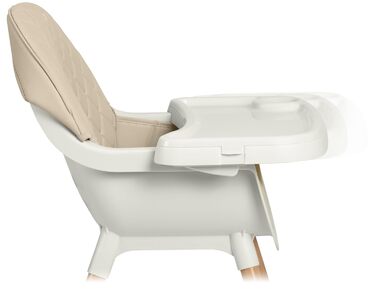 Дитячий стільчик Nukido 3 в 1 Lilo Beige: регульований, з безпечним ременем та знімним столиком