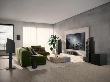 Настінний динамік KEF Q8 Meta Dolby Atmos, атласний білий 2-х сторонній 13-сантиметровий динамік Uni-Q