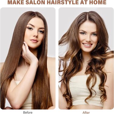 Набір для завивки волосся 5 в 1 Janelove - керамічний локонстаб 10-32 мм з різними насадками, регульована температура, рукавички та нейлонова сумка (Рожеве золото)