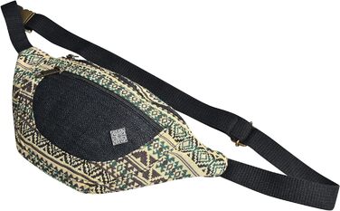 Поясна сумка барвиста Коноплі Fanny Pack Тканина хіпі Goa Fanny Pack Чоловіча поясна сумка Жіноча сумка через плече Етнічний фестиваль бохо - Fanny Pack Brown