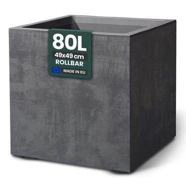 Плантажер Kreher XL Millennium: набір кольорів, імітація натурального каменю, 80 літрів, пластик