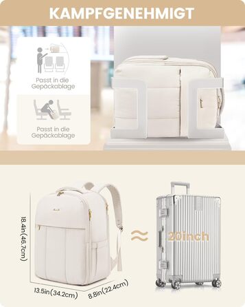 Рюкзак для ручної поклажі OVEVOOK: 40л, для ноутбука 17