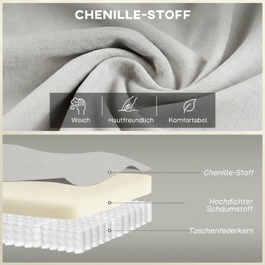 Диван на 2 місця, 146 см, з велюровою оббивкою з двошаровою м'якістю, з пуховими подушками, глибоким сидінням та високою спинкою, кремово-білий