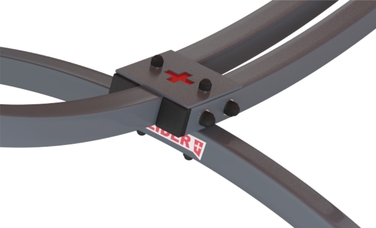 Гамак на стійці ZIDER, багатоколірний, навантаження до 300 кг, 364 x 160 см