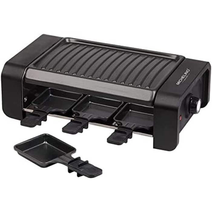 Рашетт-гриль на стіл з термостатом, антипригарна поверхня Teflon, 6 персон