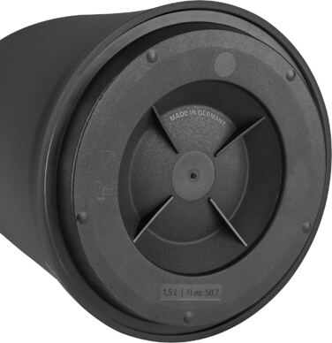 Термос Emsa Mambo Isolierkanne 1000 мл, білий, з чорною кавовою чашкою | Зберегає тепло 12 год, холод - 24 год | Quick Tip Verschluss