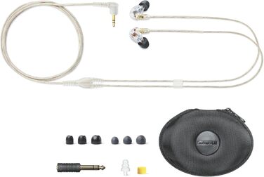 Звукоізоляційні навушники-вкладиші Shure SE425-CL з Dual HD MicroDrivers, прозорі безбарвні