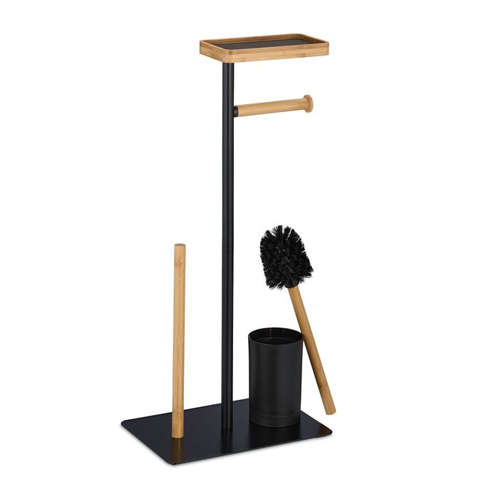 Набір для туалету Relaxdays Бамбук та Метал