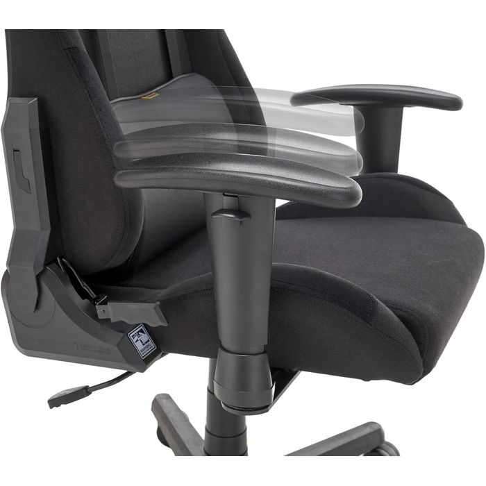 Ігрове крісло DXRacer FORMULA 2.2 FD01 - чорне, регульоване, ергономічне для офісу та дому