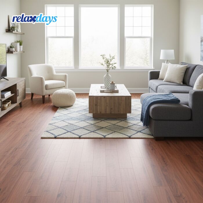 Вініловий підлоговий декор Relaxdays з самоклеючою основою та дизайном під дерево