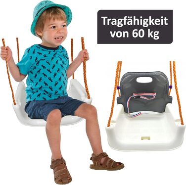 Дитяча гойдалка COIL 3-в-1 для дому та вулиці з регульованою спинкою