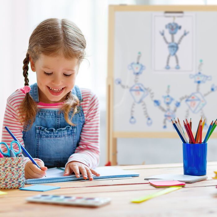 Дитячий столик Relaxdays зі шкідкою