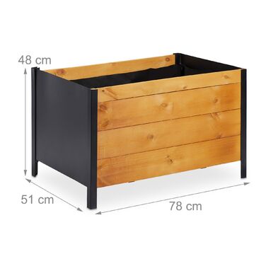 Грядка Relaxdays з дерева