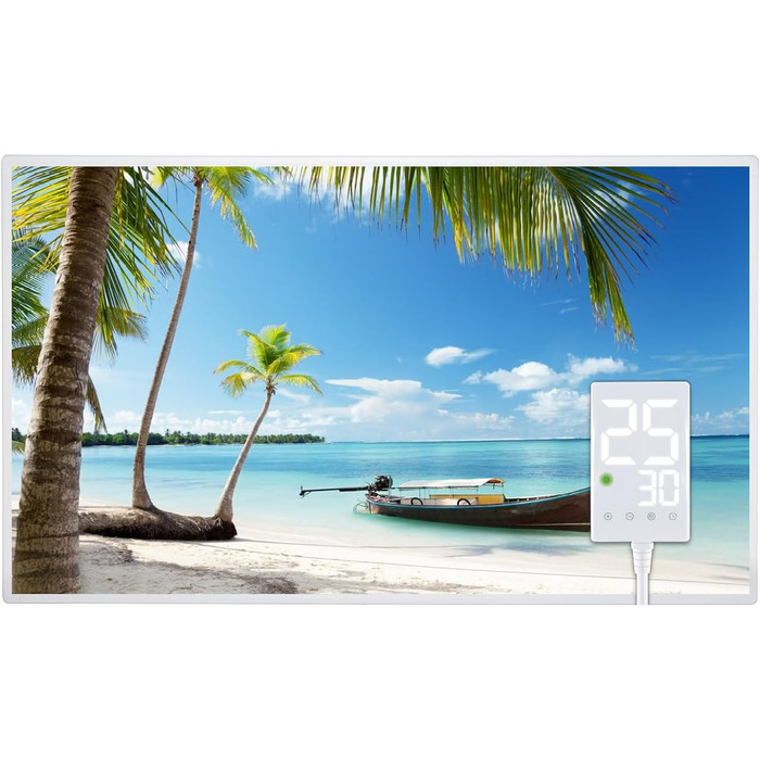 Інфрачервовий обігрівач Heidenfeld HF-HP105 | 10 років гарантії, до 10 м², з термостатом та захистом від перегріву (600 Вт)