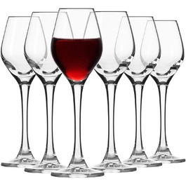 Набір келихів для шампанського KROSNO Champagnergläser Set (6 шт.) | 210 мл | Колекція Splendour | Крістал, без свинцю | Елегантний дизайн з високою ніжкою | Для шампанського, просекко та святкових випадків