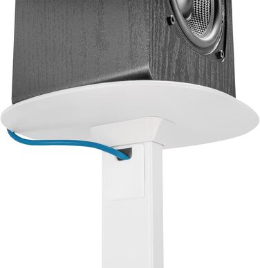 Підставки для колонок, 2 шт. – міцні ніжки для акустичних систем, до 10 кг, регульована висота 727-1171 мм (білі)