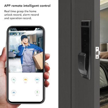 Дверний замок без ключа, 3D розпізнавання обличчя, Smart WiFi, Відбиток пальця, Пароль, Клавіатура, Для дому/офісу