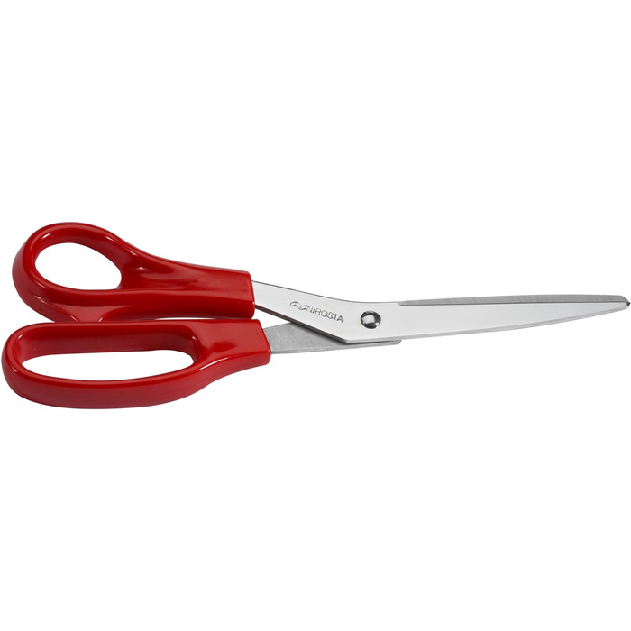 Ножиці Fackelmann для лівші 21 см, нержавіюча сталь, ергономічна ручка (червоний/сріблястий)