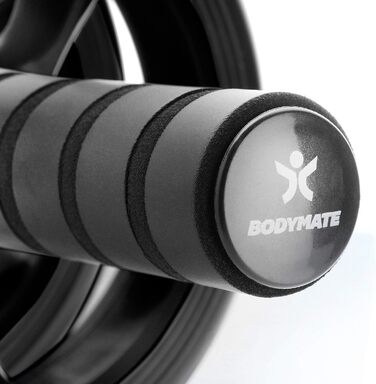 Ролик для живота BODYMATE 28x16 см чорний