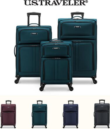 Набір валіз U.S. Traveler Anzio Softside Spinner 3-Piece (22/26/30) блакитно-зелений