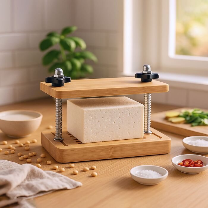 Пресс для тофу Relaxdays з бамбука та нержавіючої сталі