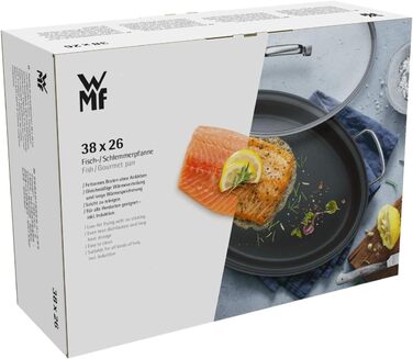 Сковорода Schmorpfanne 28 см Induktion WMF Devil з кришкою, 5л, Cromargan нержавіюча сталь з покриттям, для духовки, високий борт