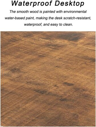 Ігровий кутовий стіл L-подібної форми з LED-підсвічуванням та розетками, 140x140 см, реверсивний комп'ютерний стіл з підставкою для монітора, 4 полиці та бічні кишені для дому та офісу (колір: коричневий, розміри: 140x140x74 см)