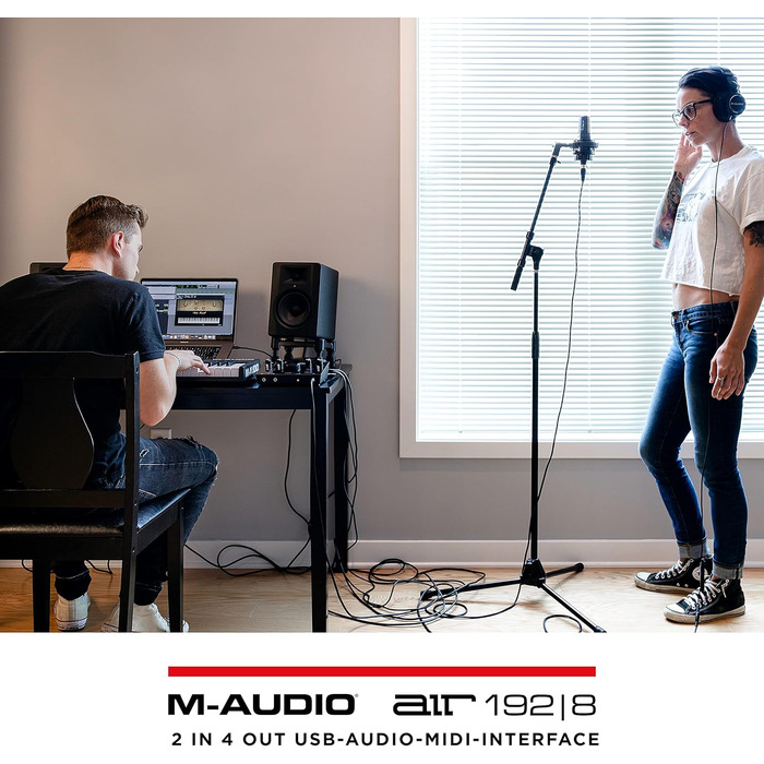 M-Audio Air 192|6: USB аудіоінтерфейс для запису в студійній якості (2 XLR/Line входи + софт)