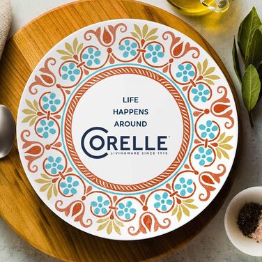 Набір посуду Corelle Global Collection Vitrelle, 12 предметів, перероблене скло, теракотові мрії