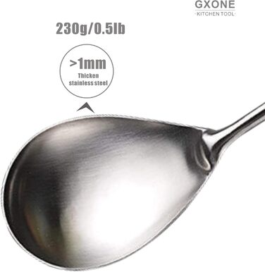 Набір кухонних аксесуарів GXONE, 7 предметів, нержавіюча сталь 304, з підставкою, стійкий до нагрівання дерев'яний ручка
