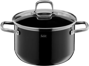 Набір каструль Silit Elegance Line Induktion, 4 шт., Silargan, чорний, без нікелю