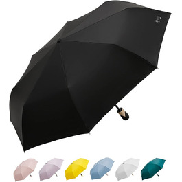 Компактна парасолька Штормостійка з автоматом відкриття-закриття, портативна парасолька із захистом від ультрафіолету (50), невелика міцна складна кишенькова парасолька Тефлонове покриття, ергономічна ручка, чорний відтінок кишенькового парасольки чоловічий автоматичний