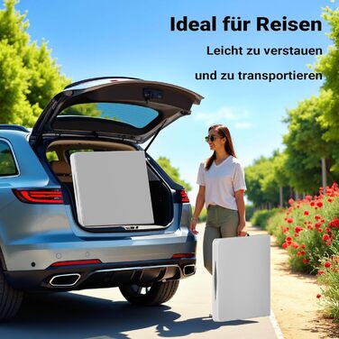 Складаний кемпінговий стіл Wiltec 122x60x75 см, стіл для пікніка, саду та виїзних заходів з ручкою для перенесення