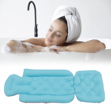 Подушка для ванни Ganzkörper, підтримка спини, дихаючий аксесуар для ванни. Підходить для голови, ніг та плечей, забезпечує комфорт та розслаблення у ванні.