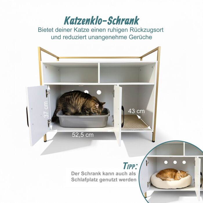 Шафка Relaxdays для котячого туалету