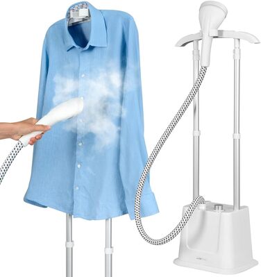 Clatronic® Вертикальний відпарювач | Швидкий старт | Знімний резервуар 1,2 л | До 60 хв. роботи | 1600 Вт | Відпарювач | 3 режими | Для делікатних тканин | TDC 3809 білий