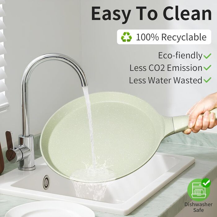 Сковорода для крепів DYGG Induktion 28 см з антипригарним покриттям Granit - для млинців, панкейків, доса