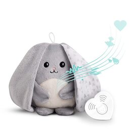 Іграшка для засинання myHummy кролик 5 звуків сіра