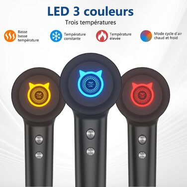 Іонний фен для волосся, багатофункціональний стайлер, багатоколірний