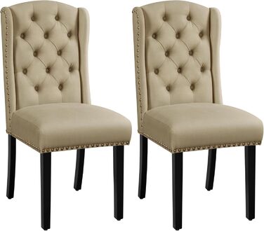 Набір кухонних стільців Yaheetech з амортизованим сидінням та спинкою, сірі (2 шт.)