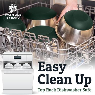 Набір міксерів PriorityChef з нержавіючої сталі з кришками, 3 тертки, герметичні кришки, силіконова основа, набір для кухні, великі миски для приготування їжі, зелений