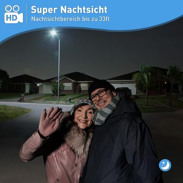 Відеодзвінок XTU з Wi-Fi, камера 4MP HD, бездротовий, з гонгом, PIR-датчик, нічне бачення, 2-сторонній аудіо, сумісний з Alexa, чорний