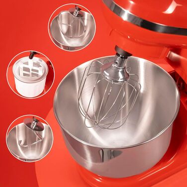 Міксер Cecotec Cecomixer Merengue 5L 1200W: 6 швидкостей, нержавіюча чаша 5л, 5 функцій + збирання морозива