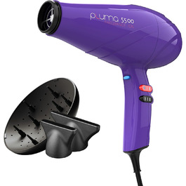 GA.MA Italy Pluma 5500 Endurance Ion Hairdryer - професійний фен з іонізацією, 2400 Вт, фіолетовий