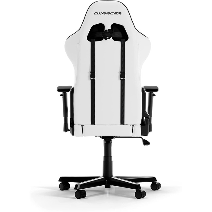 Ігрове крісло DXRacer FORMULA L PVC LEATHER (біле/Чорне)