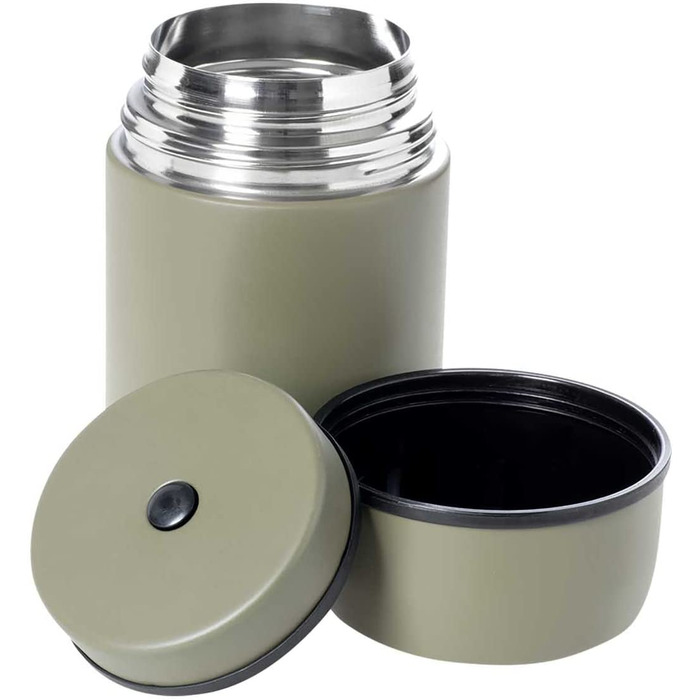 Термобакан Esbit / ізольований контейнер з нержавіючої сталі / без бісфенолу А / оливкова олія 1 л і більше / гарячі і холодні страви, обід (750 мл, оливково-зелений)