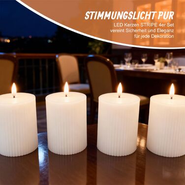 Набір з 4 LED-свічок Relaxdays
